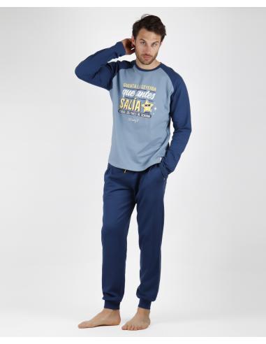 MR WONDERFUL Pijama Manga Larga Felpa Leyenda para Hombre - Imagen 1