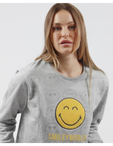 SMILEY Pijama Manga Larga Heroes para Mujer - Imagen 2