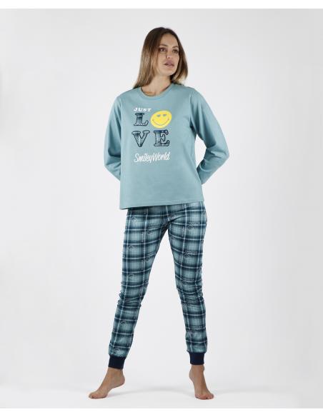 SMILEY Pijama Manga Larga  Awesome para Mujer - Imagen 1