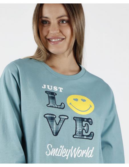 SMILEY Pijama Manga Larga  Awesome para Mujer - Imagen 2