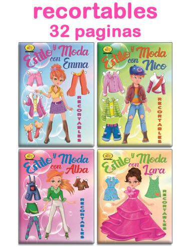 Libro estilo y moda recortables 32 páginas 21x29,7cm - Imagen 1
