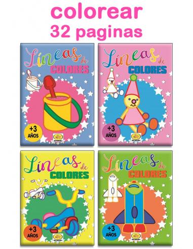 Libro linea de colores 32 páginas 21x29,7cm - Imagen 1