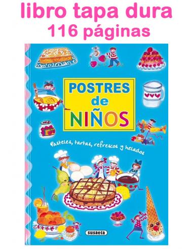 Libro postres para niños con tapa dura 116 páginas 28x20cm - Imagen 1
