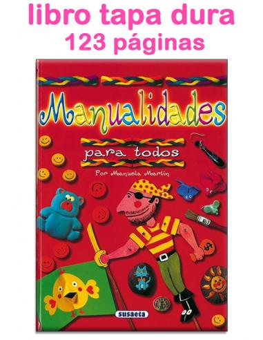 Libro manualidades para todos con tapa dura y 123 páginas 28x20cm - Imagen 1