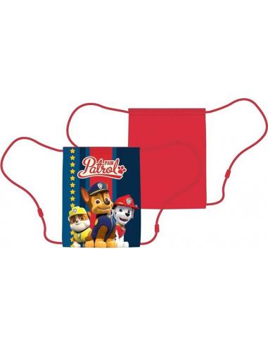 Mochila saco cordones azul  40cm de Paw Patrol La Patrulla Canina - Imagen 1