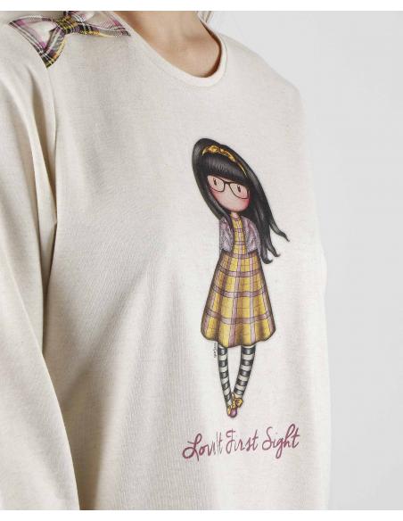 SANTORO GORJUSS Pijama Manga Larga Felpa Love at First Sight para Mujer