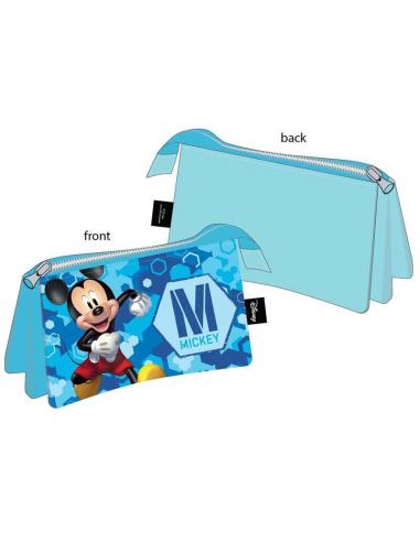 Estuche portatodo triple de Mickey Mouse