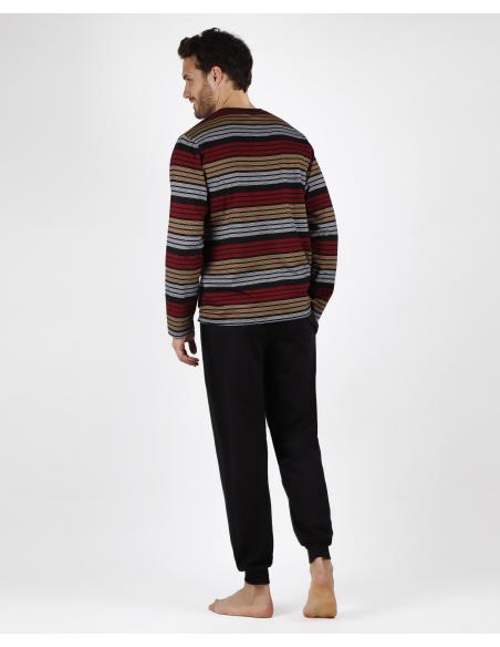 LOIS Pijama Manga Larga Rayas Mexico para Hombre