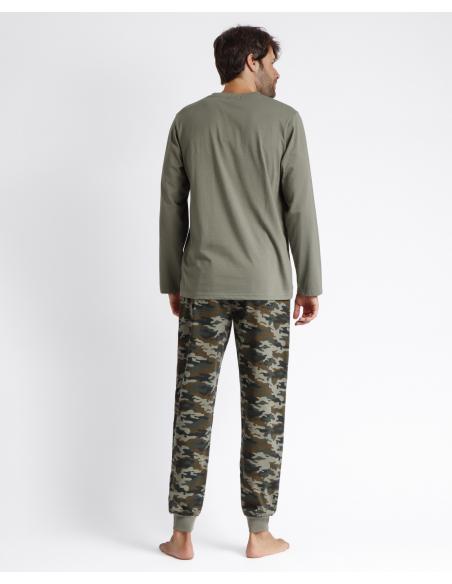 LOIS Pijama Manga Larga Camouflage para Hombre