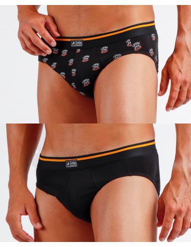 LOIS Calzoncillo/Slip Sport Orange para Hombre, (Caja de 2 unidades)