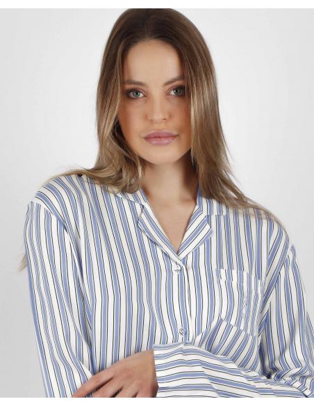 ADMAS CLASSIC Camisola Manga Larga Fashion Stripes para Mujer