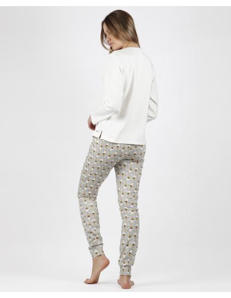 ADMAS Pijama Manga Larga Little Princess para Mujer