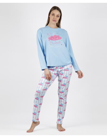 ADMAS Pijama Manga Larga Sweet Dreams para Mujer