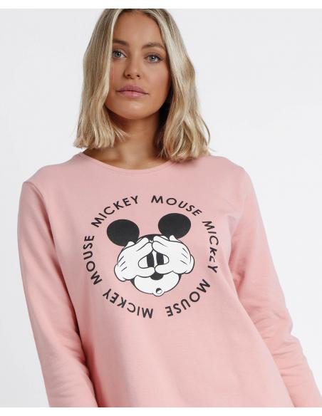 DISNEY Pijama  Manga Larga Mickey Sport para Mujer