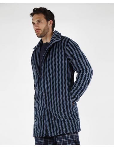 STAY AT HOME Bata Manga Larga Calentita Office para Hombre