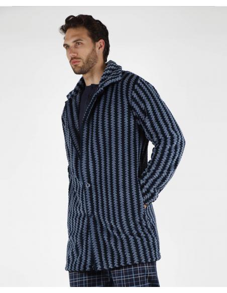 STAY AT HOME Bata Manga Larga Calentita Office para Hombre