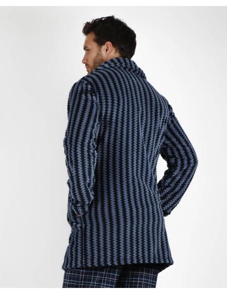 STAY AT HOME Bata Manga Larga Calentita Office para Hombre
