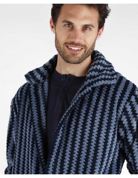 STAY AT HOME Bata Manga Larga Calentita Office para Hombre