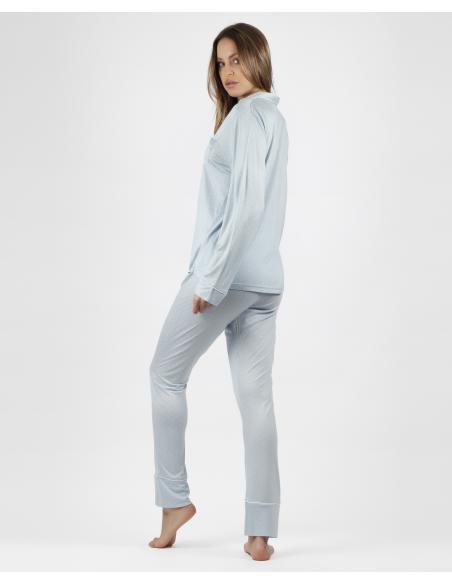 ADMAS CLASSIC Pijama Abierto Manga Larga Soft Secret para Mujer