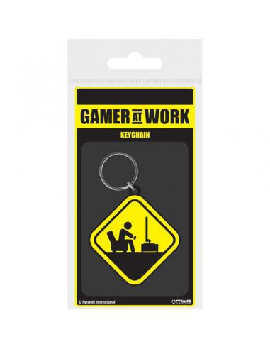 Pyramid International, Llavero Gamer at work señal peligro