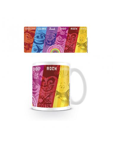Pyramid International, Taza desayuno Trolls World Tour Géneros