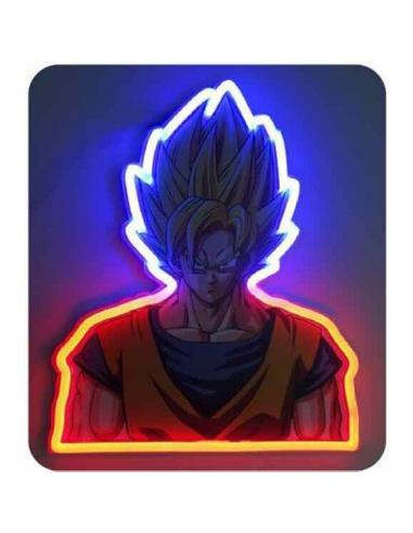 Madcow Entertainment, Mural Neon Goku 30cm De Dragon Ball Z