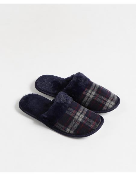 ADMAS Zapatillas De Estar Por Casa Cuadros para Hombre