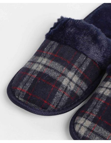 ADMAS Zapatillas De Estar Por Casa Cuadros para Hombre