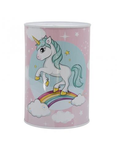 Hucha metálica de Unicornio