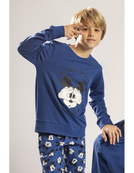 DISNEY Pijama  Manga Larga Mickey Sport para Niño 1