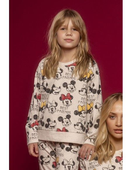 DISNEY Pijama Manga Larga Best Friends para Niña - 1