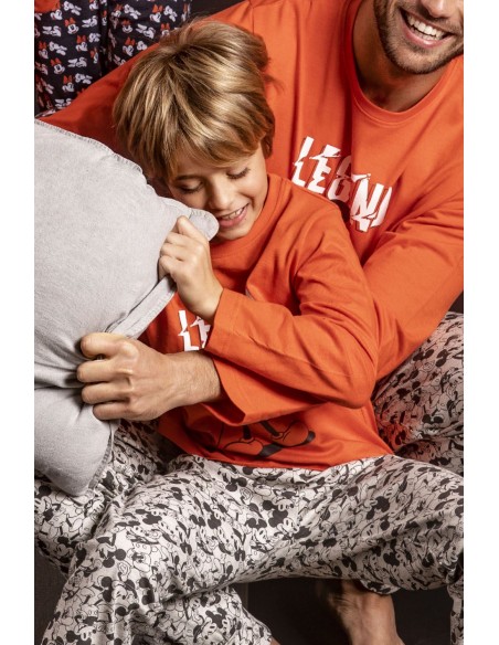 DISNEY Pijama Manga Larga Mickey Legend para Niño