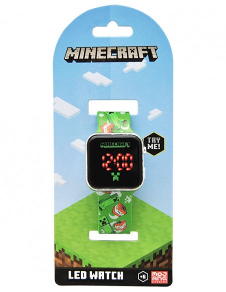 Reloj digital led de Minecraft
