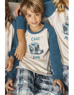 ADMAS Pijama Manga Larga Boots para Niño