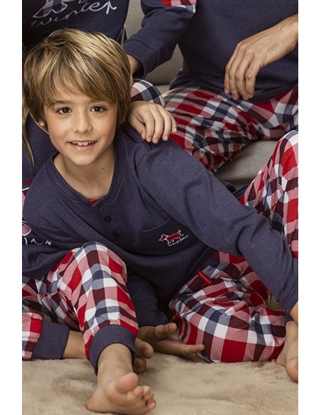 ADMAS Pijama Manga Larga Lou Lou Winter para Niño 1