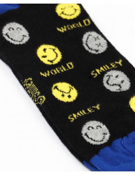 SMILEY Calcetines Tobilleros Smiley para Hombre, (Caja de 6 pares)