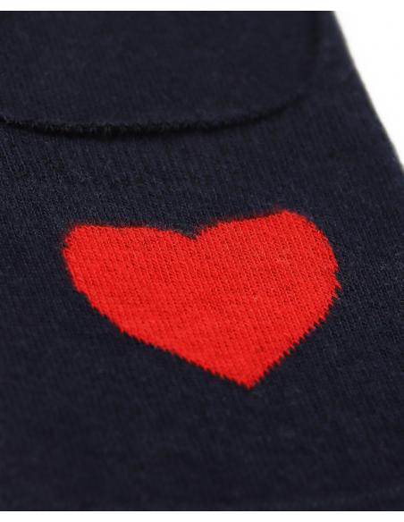 ADMAS Calcetines Invisibles French Love para Mujer, (Caja de 6 pares)