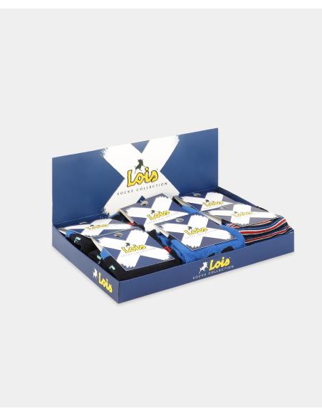 LOIS Calcetín Tobillero Lois Earth para Hombre, (Caja de 6 unidades)