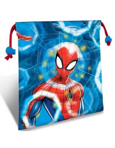 Bolsa saco portamerienda 22cm de Spiderman