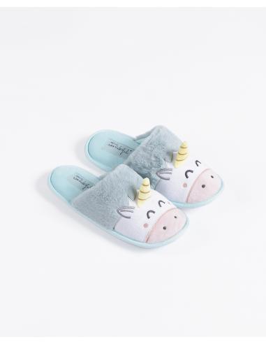 MR WONDERFUL  Zapatillas De Estar Por Casa Unicornio para Mujer