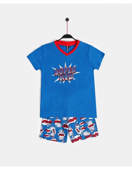 DIVER Pijama Manga Corta Super Dad para Niño