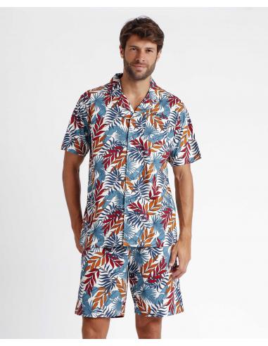 LOIS Pijama Abierto Manga Corta Dynamic para Hombre