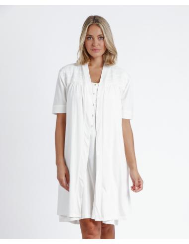 ADMAS Bata Manga Corta Plumetti Classic Ibiza para Mujer