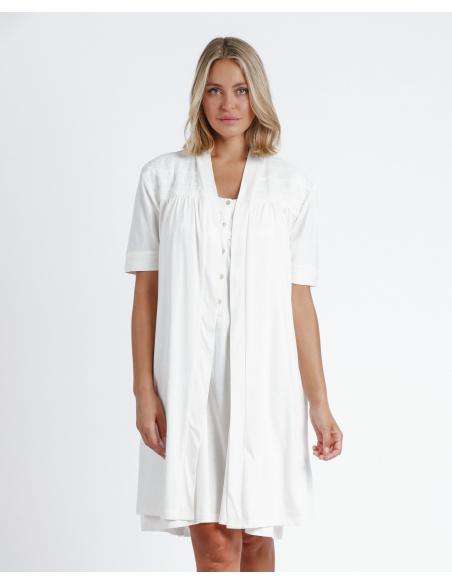 ADMAS Bata Manga Corta Plumetti Classic Ibiza para Mujer