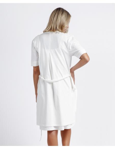 ADMAS Bata Manga Corta Plumetti Classic Ibiza para Mujer