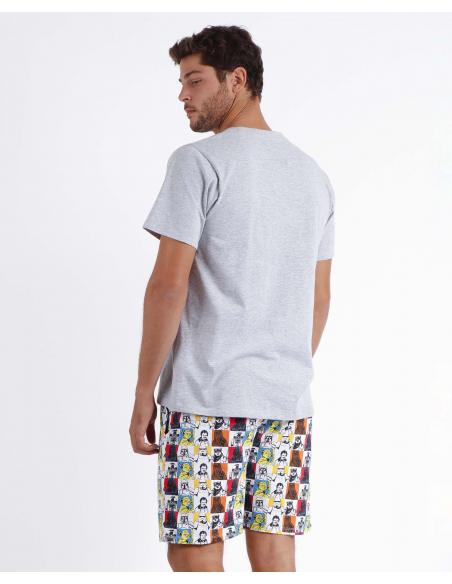 STAR WARS Pijama Manga Corta Color Comic para Hombre