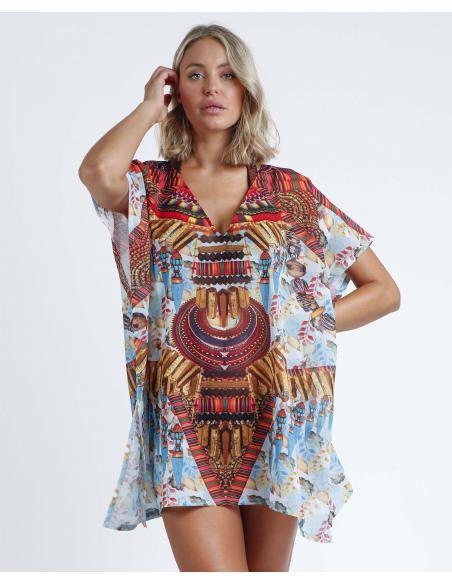 ADMAS Vestido Kaftan Oriental para Mujer