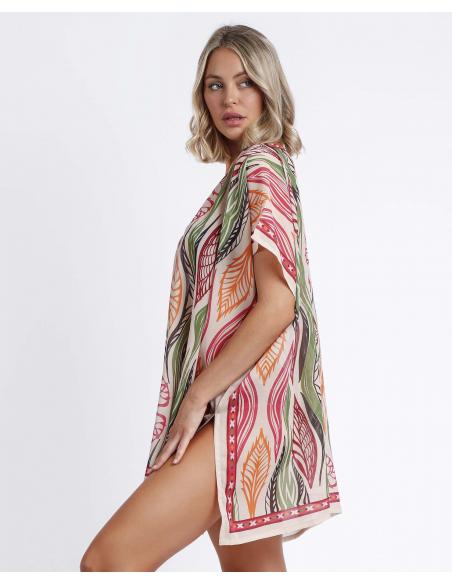 ADMAS Vestido Kaftan Hawaii para Mujer