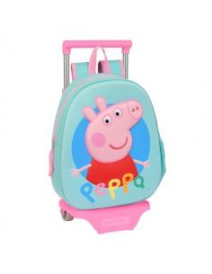 Mochila 32cm 3d con carro de Peppa Pig 3D &#39;3C&#39;