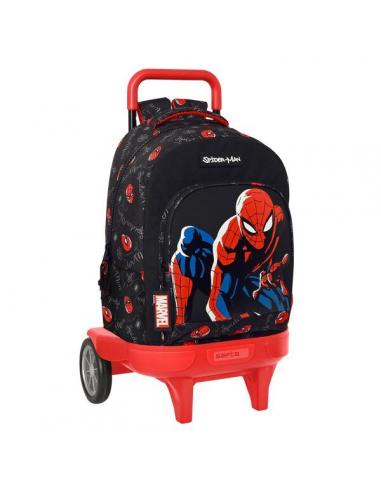 Mochila grande reforzadacon ruedas compact extraibles 45cm de Spiderman &#39;Hero&#39;
